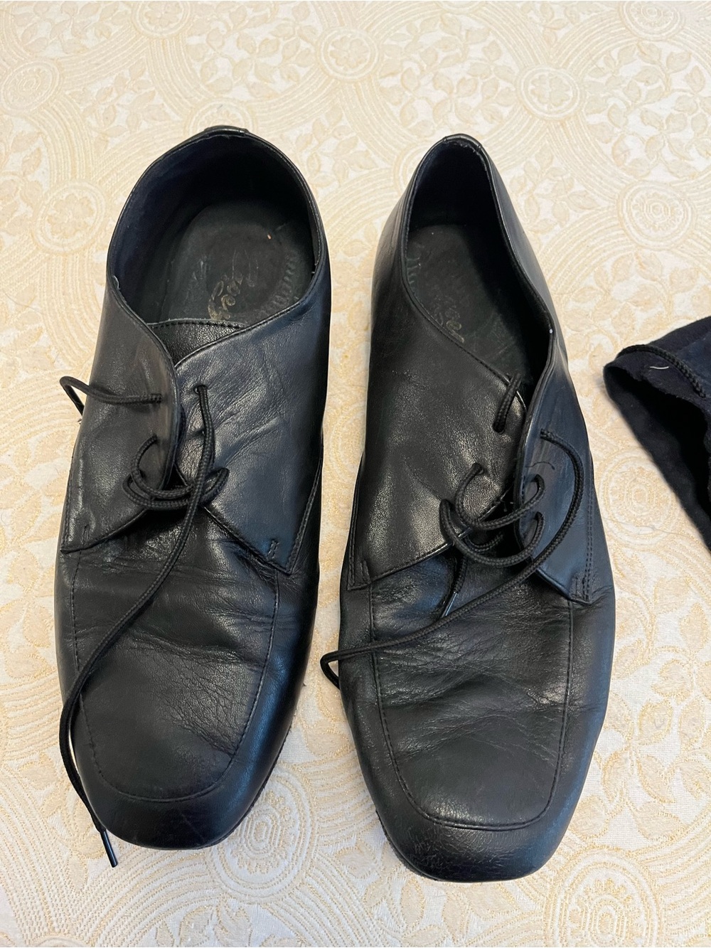 Capezio Black Leather Lace-Up Derby Dance Shoes-11W